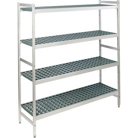 Fermod® Aluminum Shelving Unit 4 Shelves Starter 31"W x 18"D x 83"H