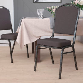 Flash Furniture Banquet Stacking Chair - Fabric - 2-1/2"" Seat Cushion - Gray - Hercules Series