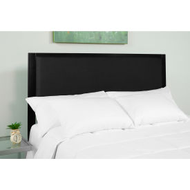 Global Industrial HG-HB1717-F-BK-GG Flash Furniture Melbourne Metal Upholstered Size Headboard in Black, Full image.