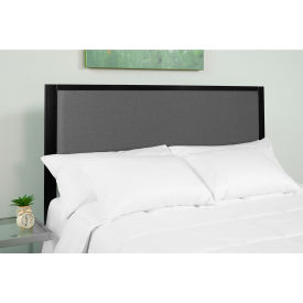 Global Industrial HG-HB1717-K-DG-GG Flash Furniture Melbourne Metal Upholstered Size Headboard in Dark Gray, King image.