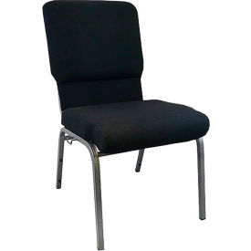 Global Industrial PCHT185-108 Flash Furniture 18-1/2"W Church Chair - Black - Advantage Series image.