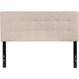 Flash Furniture Bedford Tufted Upholstered Headboard in Beige Full Size
