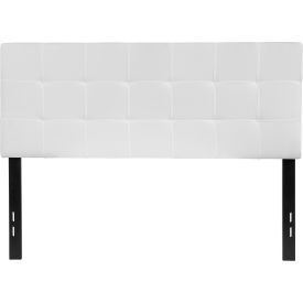 Global Industrial HG-HB1704-F-W-GG Flash Furniture Bedford Tufted Upholstered Headboard in White, Full Size image.