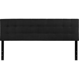 Global Industrial HG-HB1704-K-BK-GG Flash Furniture Bedford Tufted Upholstered Headboard in Black, King Size image.