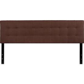Global Industrial HG-HB1704-K-DBR-GG Flash Furniture Bedford Tufted Upholstered Headboard in Dark Brown, King Size image.