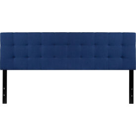 Global Industrial HG-HB1704-K-N-GG Flash Furniture Bedford Tufted Upholstered Headboard in Navy, King Size image.