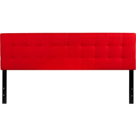 Global Industrial HG-HB1704-K-R-GG Flash Furniture Bedford Tufted Upholstered Headboard in Red, King Size image.