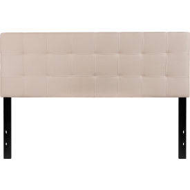 Global Industrial HG-HB1704-Q-B-GG Flash Furniture Bedford Tufted Upholstered Headboard in Beige, Queen Size image.