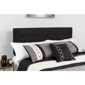 Global Industrial HG-HB1704-Q-BK-GG Flash Furniture Bedford Tufted Upholstered Queen Size Headboard - Fabric - Black image.