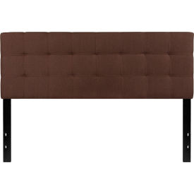Global Industrial HG-HB1704-Q-DBR-GG Flash Furniture Bedford Tufted Upholstered Headboard in Dark Brown, Queen Size image.
