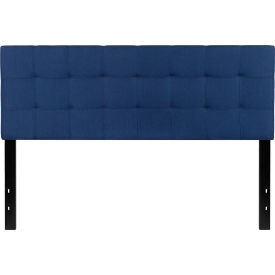 Flash Furniture Bedford Tufted Upholstered Headboard in Navy Queen Size
