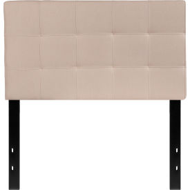 Flash Furniture Bedford Tufted Upholstered Headboard in Beige Twin Size