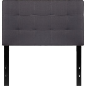 Flash Furniture Bedford Tufted Upholstered Headboard in Dark Gray Twin Size
