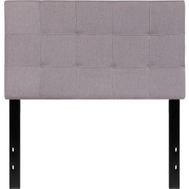 Flash Furniture Bedford Tufted Upholstered Headboard in Light Gray Twin Size