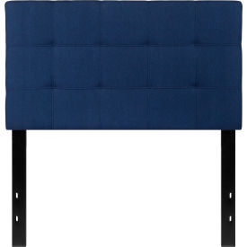 Global Industrial HG-HB1704-T-N-GG Flash Furniture Bedford Tufted Upholstered Headboard in Navy, Twin Size image.