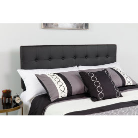 Global Industrial HG-HB1705-F-BK-GG Flash Furniture Lennox Tufted Upholstered Full Size Headboard - Vinyl - Black image.