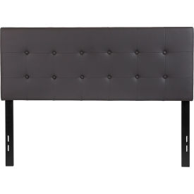 Global Industrial HG-HB1705-F-GY-GG Flash Furniture Lennox Tufted Upholstered Headboard in Gray Vinyl, Full Size image.
