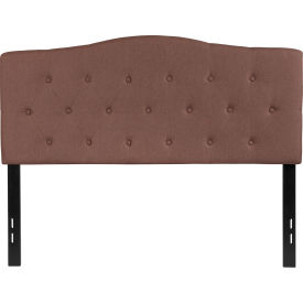 Global Industrial HG-HB1708-F-C-GG Flash Furniture Cambridge Tufted Upholstered Size Headboard in Camel, Full image.