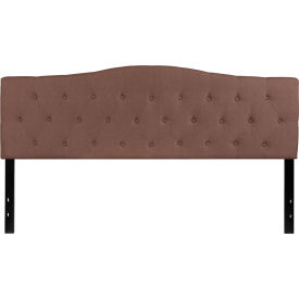 Global Industrial HG-HB1708-K-C-GG Flash Furniture Cambridge Tufted Upholstered Size Headboard in Camel, King image.