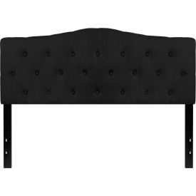Global Industrial HG-HB1708-Q-BK-GG Flash Furniture Cambridge Tufted Upholstered Size Headboard in Black, Queen image.
