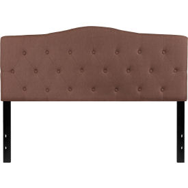 Global Industrial HG-HB1708-Q-C-GG Flash Furniture Cambridge Tufted Upholstered Size Headboard in Camel, Queen image.