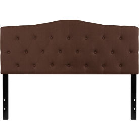 Global Industrial HG-HB1708-Q-DBR-GG Flash Furniture Cambridge Tufted Upholstered Size Headboard in Dark Brown, Queen image.