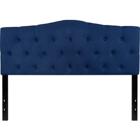 Global Industrial HG-HB1708-Q-N-GG Flash Furniture Cambridge Tufted Upholstered Size Headboard in Navy, Queen image.