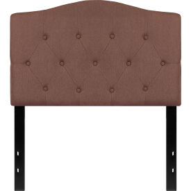 Global Industrial HG-HB1708-T-C-GG Flash Furniture Cambridge Tufted Upholstered Size Headboard in Camel, Twin image.