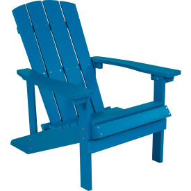 Flash Furniture Charlestown All-Weather Adirondack Chair - Blue Faux Wood