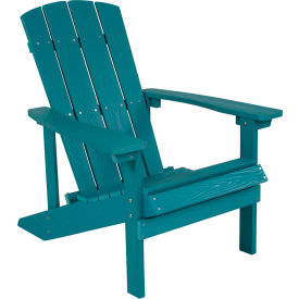 Flash Furniture Charlestown All-Weather Adirondack Chair - Sea Foam Faux Wood