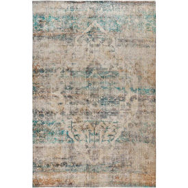 Global Industrial RC-RG19-016-57-GG Flash Furniture Artisan Old English Style Traditional Rug - 5 x 7 - Blue image.