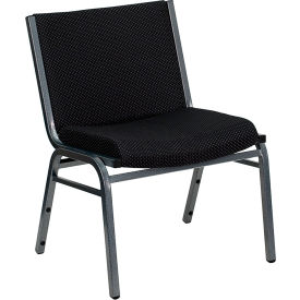 Global Industrial XU-60555-BK-GG Flash Furniture Big and Tall Fabric Stack Chair - Black - Hercules Series image.