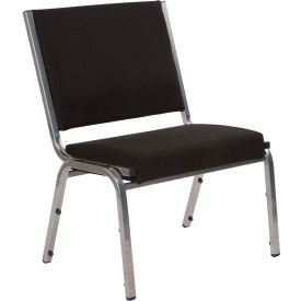 Global Industrial XU-DG-60442-660-1-BK-GG Flash Furniture Antimicrobial Bariatric Reception Chair - Fabric - Black - Hercules Series image.