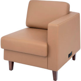 Flash Furniture® Hercules Artemis Cognac LeatherSoft Right Arm Reception Chair Brown