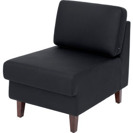 Flash Furniture® Hercules Artemis LeatherSoft Middle Reception Chair Black