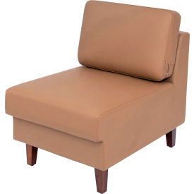 Flash Furniture® Hercules Artemis Cognac LeatherSoft Middle Reception Chair Brown