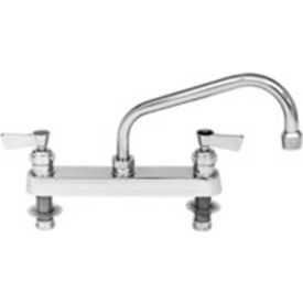 Fisher Manufacturing Co. 3312 Fisher 3312, 8" Centers Deck Faucet W/10" Swing Spout, Polished Chrome image.
