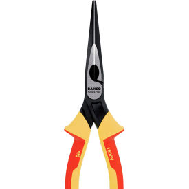 Snipe Nose Plier w/ Insulated Handles, 7"L, Red/Yellow view 2