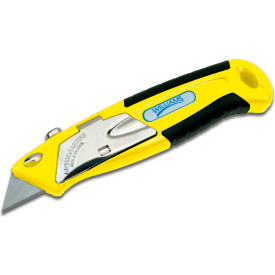 5 Blade Auto load Utility Knife, 6-3/4"L, Yellow view 2