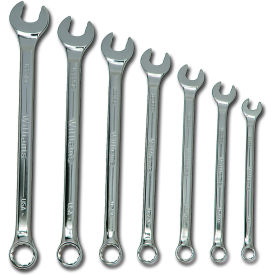 Williams® 10 Piece 10mm to 19mm 12-Point Standard Combination Ratcheting Wrench Set Chrome 