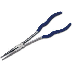 Williams® JHWPL-211C Bent Needle Nose Plier Plastic Dipped Handle 11"L Blue 