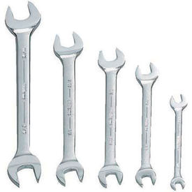 5 Piece Open End Wrench Set, Chrome view 2