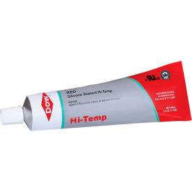 Hi-Temp Silicone Sealant, 90 ml Tube, Red view 2