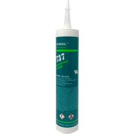 737 Neutral Cure Silicone Sealant, 300 ml Cartridge, Clear view 2