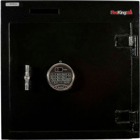 FIRE KING SECURITY PRODUCTS B2020S-FK1 Cennox Deposit Slot Safe B2020S-FK1 20-1/2"W x 20"D x 20-1/2"H Electronic Lock 3.68 Cu. Ft. Black image.