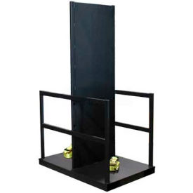 Justrite Safety Group 35222 Cylinder Pallet Stand w/Firewall, 32"W x 48"D x 78"H, 12 Cylinder Capacity image.