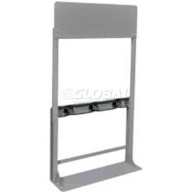 Justrite Safety Group 35308 Process Station Rack, 40"W x 10-1/2"D x 72"H, 3 Cylinder Capacity image.