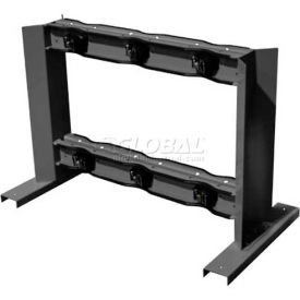 Justrite Safety Group 35300 Floor Stand Rack, 44"W x 23"D x 30"H, 6 Cylinder Capacity image.