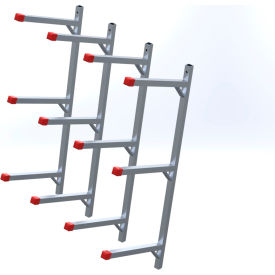 Bumper Rack 16" Arms, Aluminum, 38"L x 1-1/2"W x 17"H, Set of 4 view 2