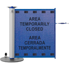 ZonePro® Single Mobile Stand Mesh PrePrinted Blue 